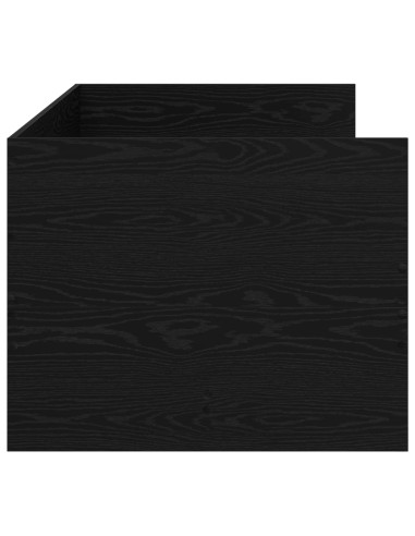 Telaio del letto con storage Rovere Nero 80 x 200 cm