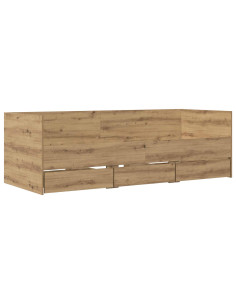 Telaio del letto con storage Rovere Artigianale 80 x 200 cm 2