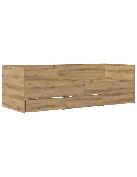 Telaio del letto con storage Rovere Artigianale 80 x 200 cm