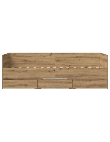 Telaio del letto con storage Rovere Artigianale 80 x 200 cm