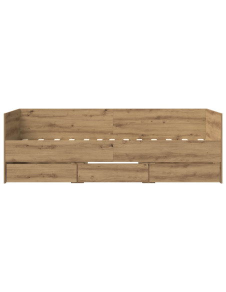 Telaio del letto con storage Rovere Artigianale 80 x 200 cm