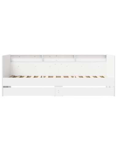 Telaio del letto con storage Bianco 80 x 200 cm