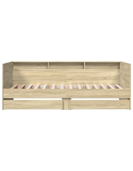 Telaio del letto con storage Rovere Sonoma 80 x 200 cm