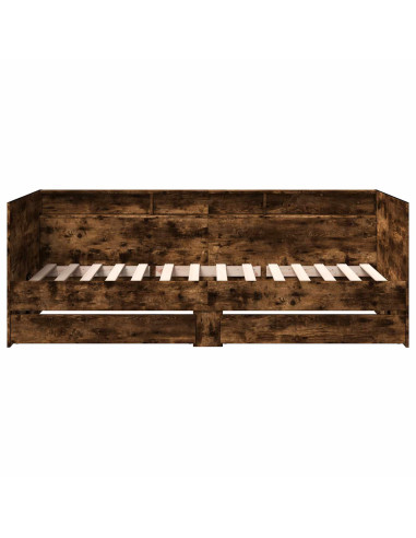 Telaio del letto con storage Rovere Fumo 80 x 200 cm
