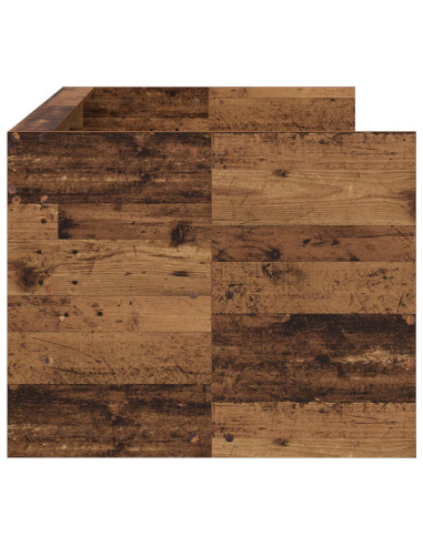 Telaio del letto con storage Legno antico 80 x 200 cm