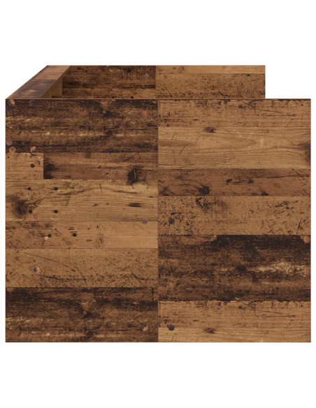 Telaio del letto con storage Legno antico 80 x 200 cm