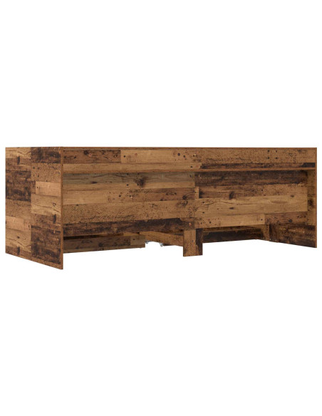 Telaio del letto con storage Legno antico 80 x 200 cm