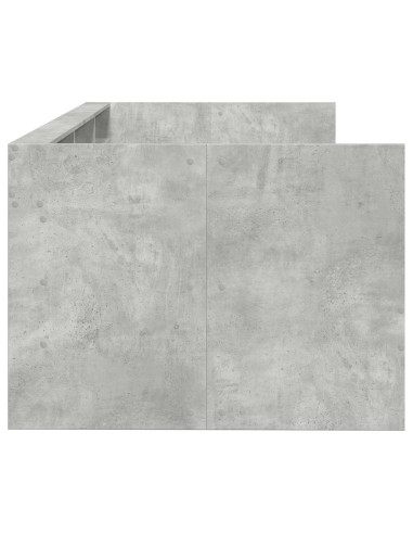 Telaio del letto con storage Grigio Cemento 80 x 200 cm