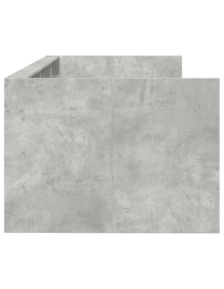 Telaio del letto con storage Grigio Cemento 80 x 200 cm
