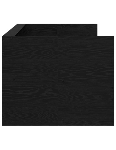 Telaio del letto con storage Rovere Nero 80 x 200 cm