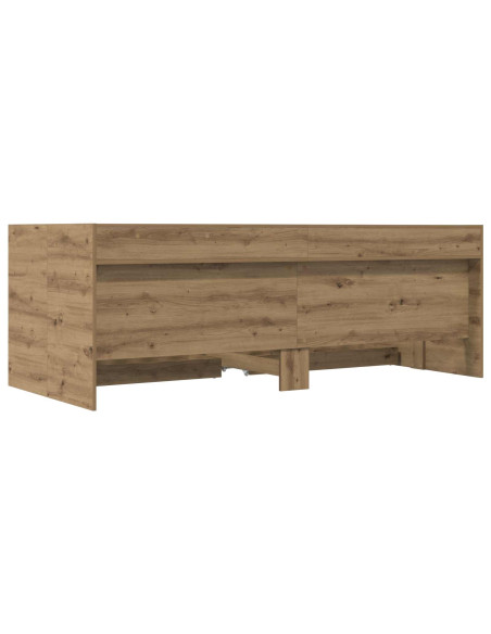Telaio del letto con storage Rovere Artigianale 80 x 200 cm