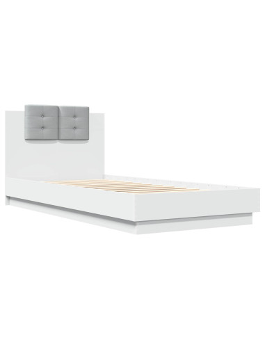 Letto con LED Bianco 80 x 200 cm Legno ingegnerizzato