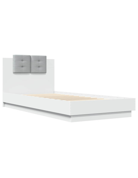 Letto con LED Bianco 80 x 200 cm Legno ingegnerizzato