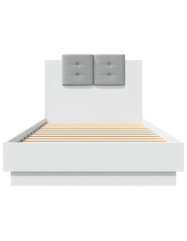 Letto con LED Bianco 80 x 200 cm Legno ingegnerizzato