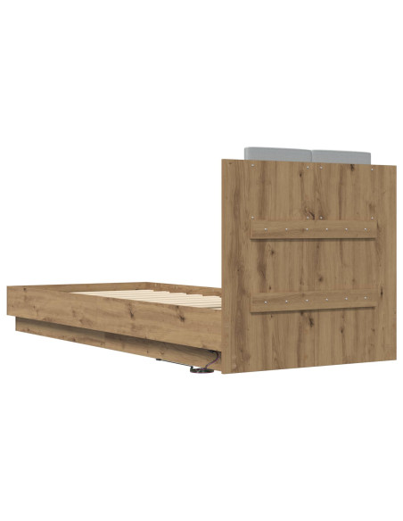 Letto con LED Rovere Artigianale 80 x 200 cm
