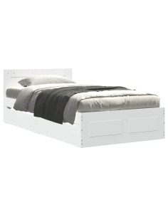 Struttura letto con testata Bianco 80 x 200 cm 2