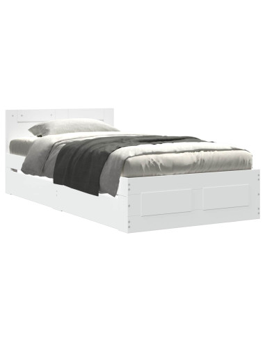 Struttura letto con testata Bianco 80 x 200 cm
