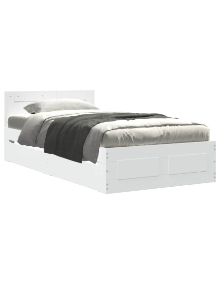 Struttura letto con testata Bianco 80 x 200 cm