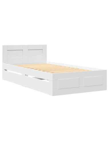 Struttura letto con testata Bianco 80 x 200 cm