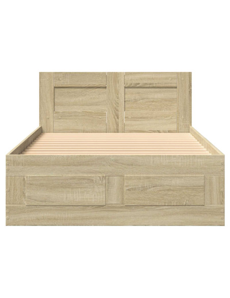 Struttura letto con testata Rovere Sonoma 80 x 200 cm