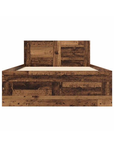 Struttura letto con testata Legno antico 80 x 200 cm