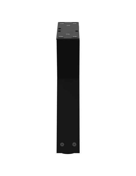 Gambe per Tavolino da Caffè 2 pz Nere 40x(30-31,3) cm Acciaio