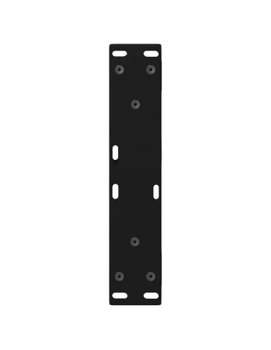 Gambe per Tavolino da Caffè 2 pz Nere 40x(30-31,3) cm Acciaio