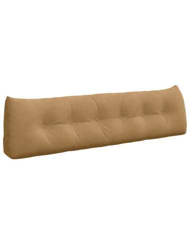 Cuscino per Schiena Marrone 180 x 24 x 50 cm Velluto