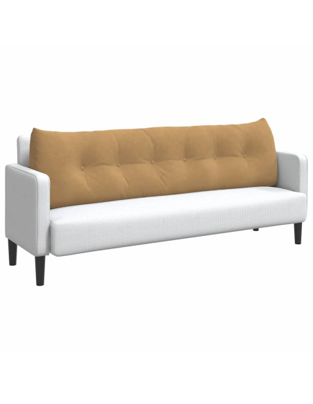 Cuscino per Schiena Marrone 180 x 24 x 50 cm Velluto