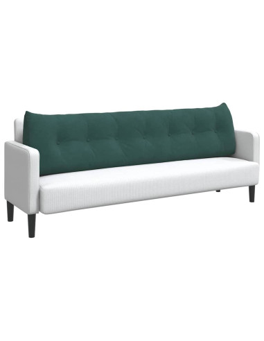 Cuscino per Schiena Verde Scuro 200 x 24 x 50 cm Velluto