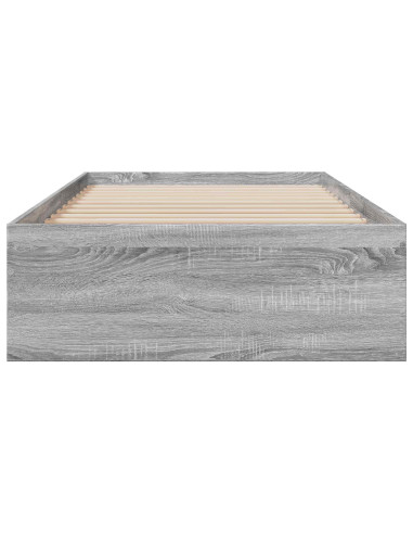 Telaio del letto con storage Sonoma grigio 80 x 200 cm