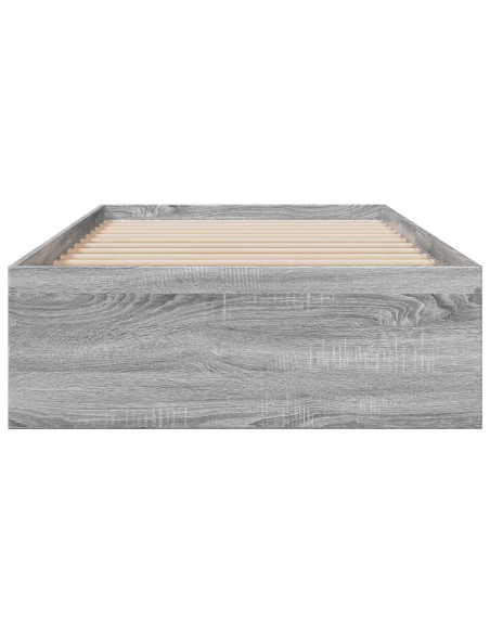 Telaio del letto con storage Sonoma grigio 80 x 200 cm