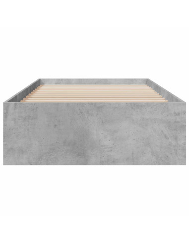 Telaio del letto con storage Grigio Cemento 80 x 200 cm