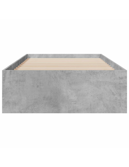 Telaio del letto con storage Grigio Cemento 80 x 200 cm