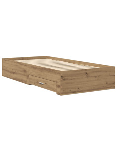 Telaio del letto con storage Rovere Artigianale 80 x 200 cm 2