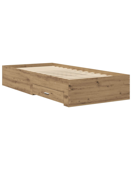 Telaio del letto con storage Rovere Artigianale 80 x 200 cm