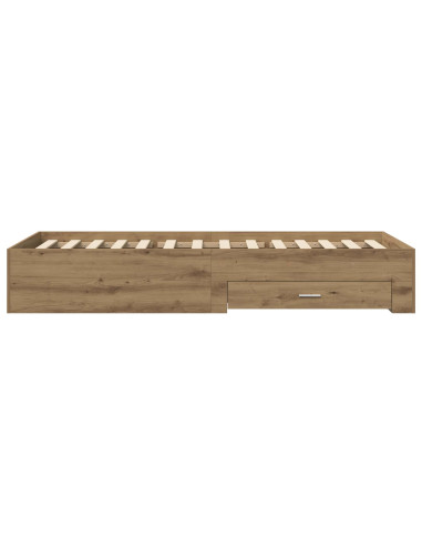 Telaio del letto con storage Rovere Artigianale 80 x 200 cm