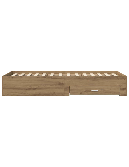 Telaio del letto con storage Rovere Artigianale 80 x 200 cm