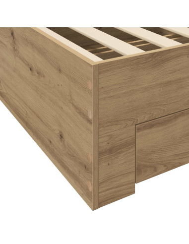 Telaio del letto con storage Rovere Artigianale 80 x 200 cm