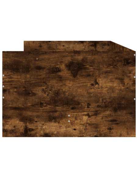 Telaio del letto con storage Rovere Fumo 80 x 200 cm