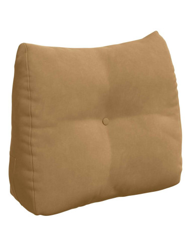 Cuscino per Schiena Marrone 60 x 24 x 50 cm Velluto
