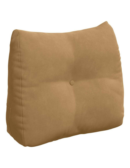 Cuscino per Schiena Marrone 60 x 24 x 50 cm Velluto