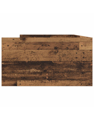 Telaio del letto con storage Legno antico 80 x 200 cm