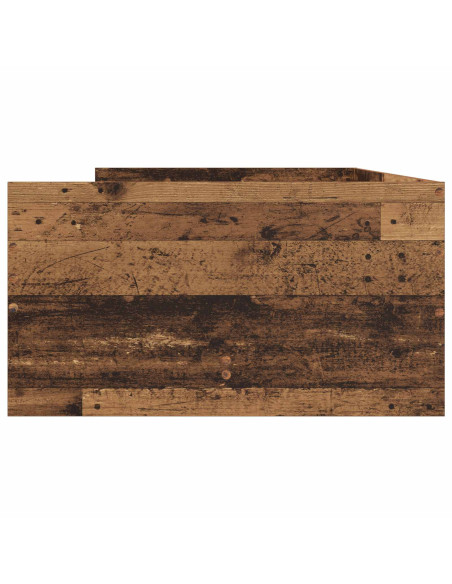 Telaio del letto con storage Legno antico 80 x 200 cm