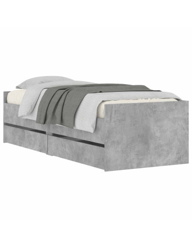 Telaio del letto con storage Sonoma grigio 80 x 200 cm