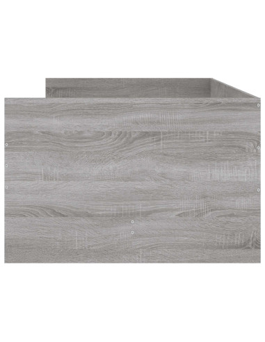 Telaio del letto con storage Grigio Cemento 80 x 200 cm