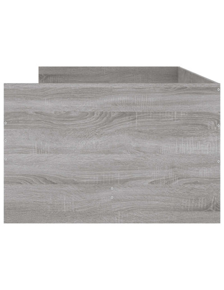 Telaio del letto con storage Grigio Cemento 80 x 200 cm