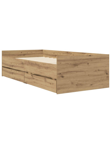Telaio del letto con storage Rovere Artigianale 80 x 200 cm