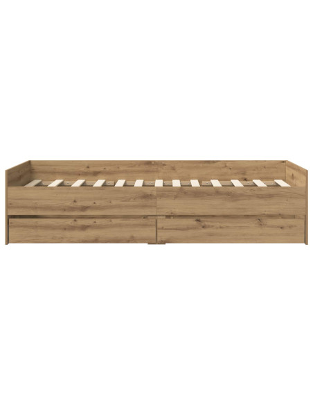 Telaio del letto con storage Rovere Artigianale 80 x 200 cm