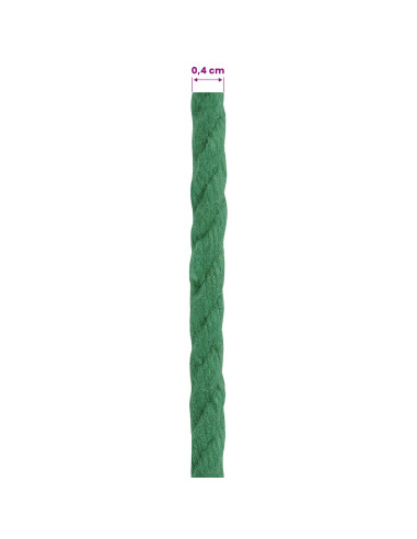Corda Verde 0,4 x 0,4 x 50000 cm Cotone